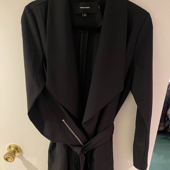 Vero Moda Black Trench Jacket - Picture 3 of 5